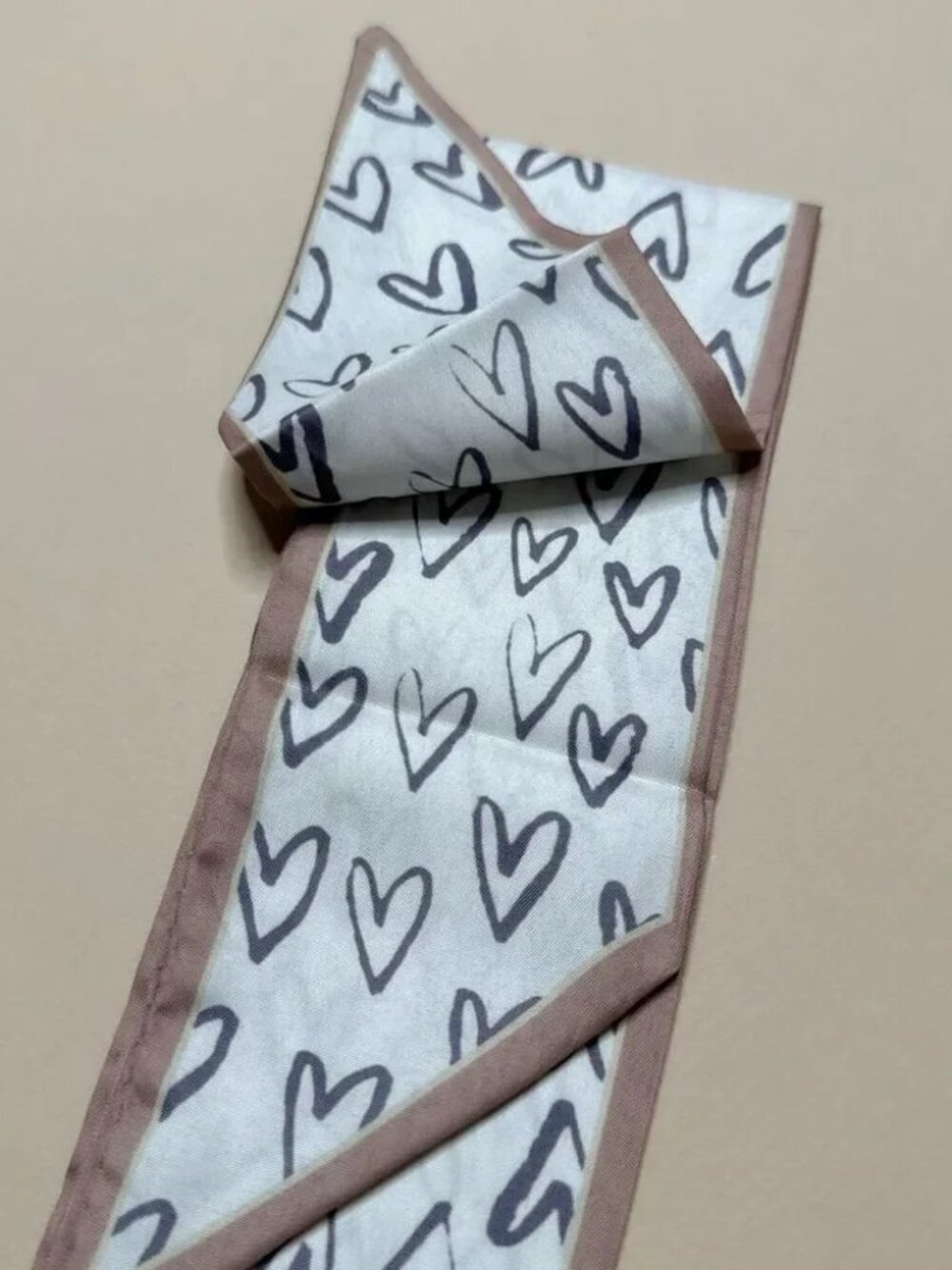 HeartPatterned Scarf1843 - Picture 3 of 4